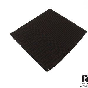 Fendi PRISTINE Brown Zucca Scarf